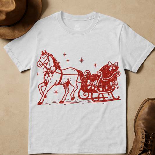 STUD HORSE DRIVING SLED T-SHIRT