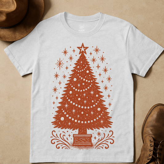 ELEGANT CHRISTMAS TREE T-SHIRT