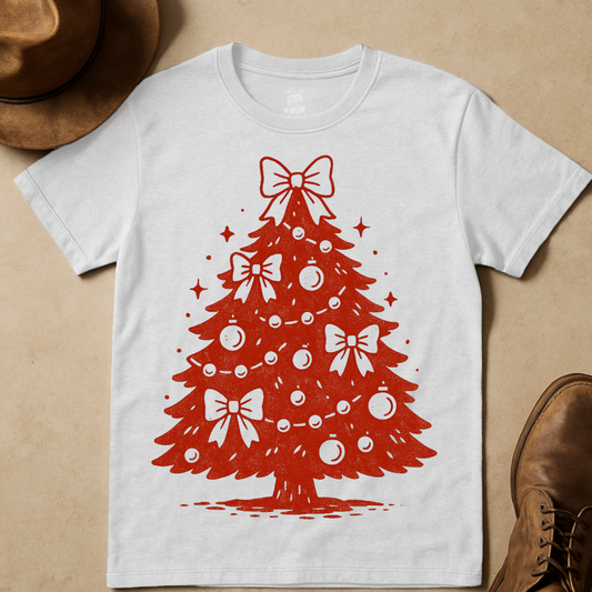 DAINTY MAHOGANY CHRISTMAS TREE T-SHIRT