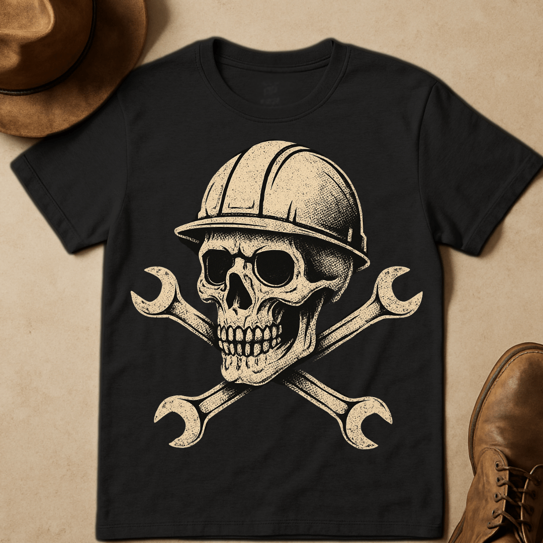 CONSTRUCTION SKULL T-SHIRT