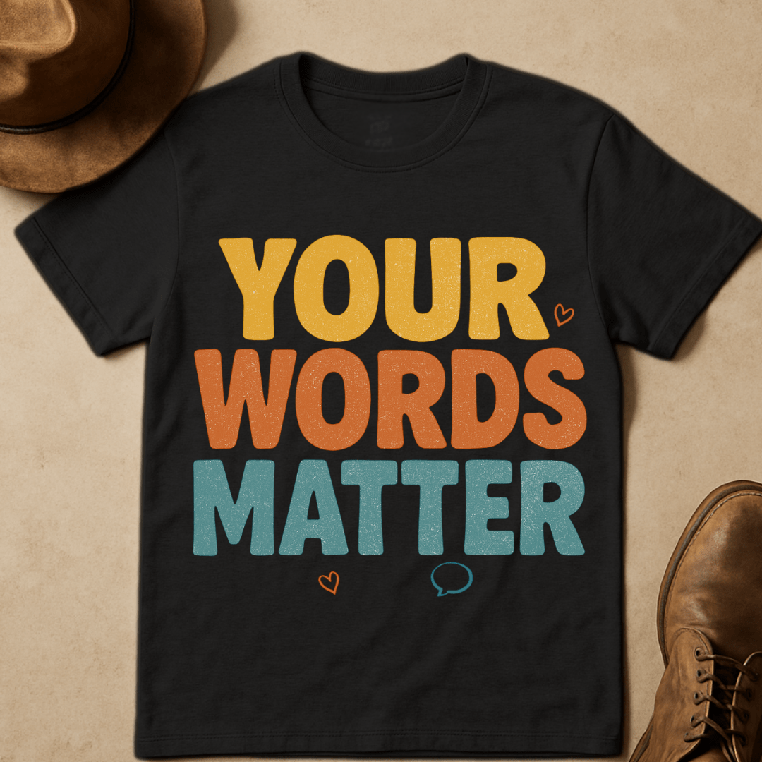 YOUR WORDS MATTER T-SHIRT