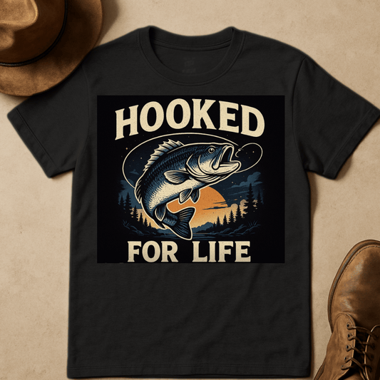 HOOKED FOR LIFE T-SHIRT
