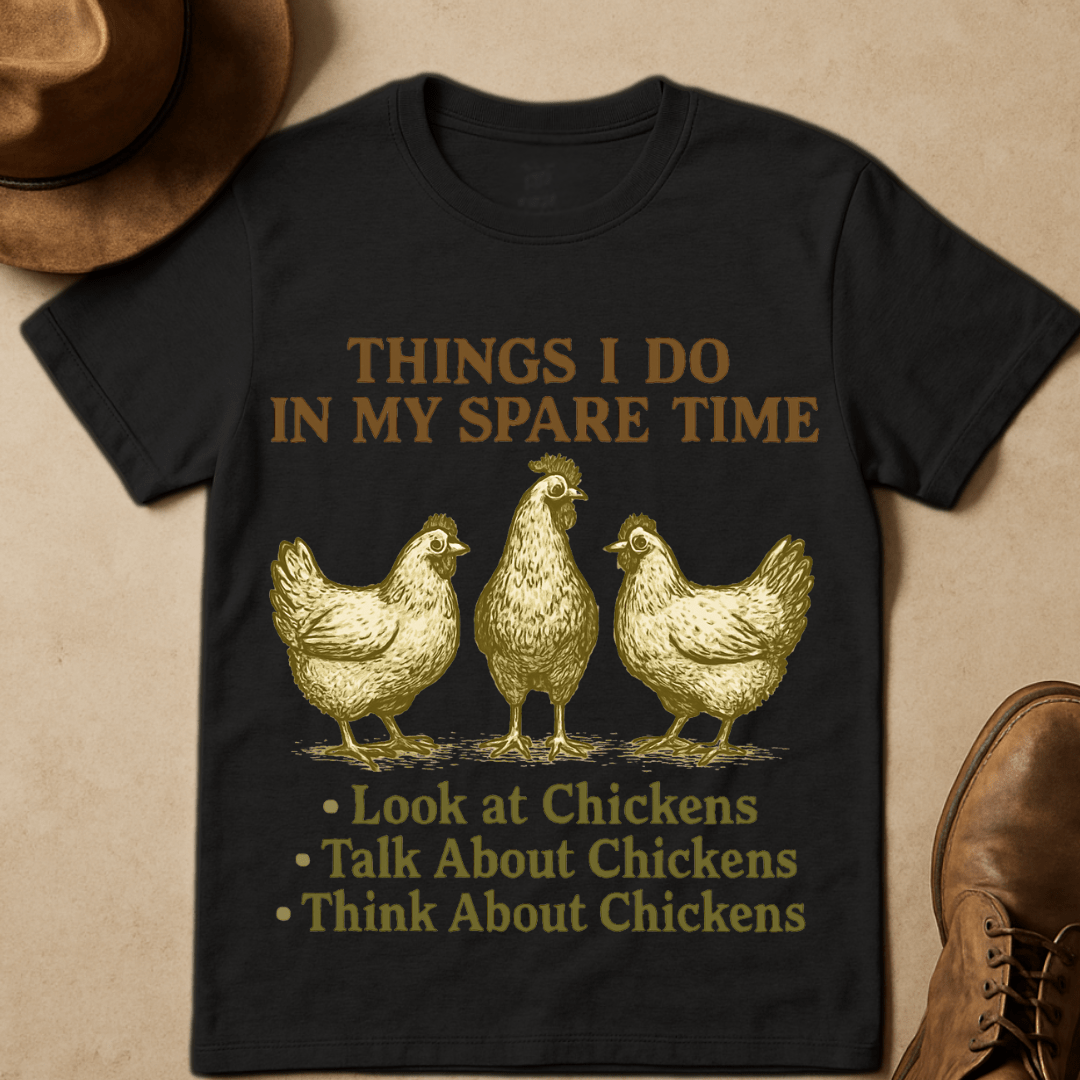 TRIO OF CHICKENS T-SHIRT