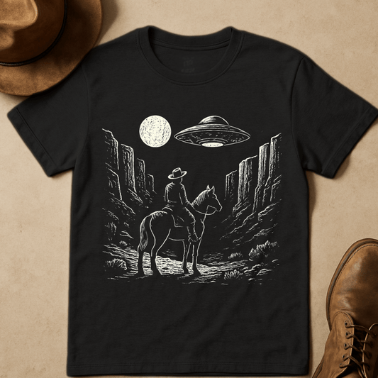 MOONLIGHT COWBOY UFO T-SHIRT