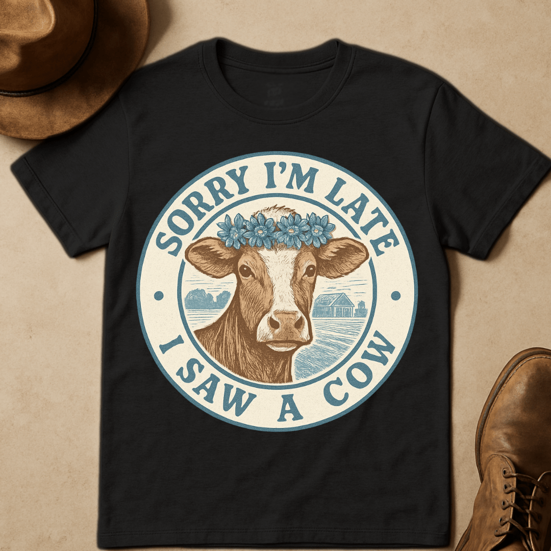 RETRO COW T-SHIRT