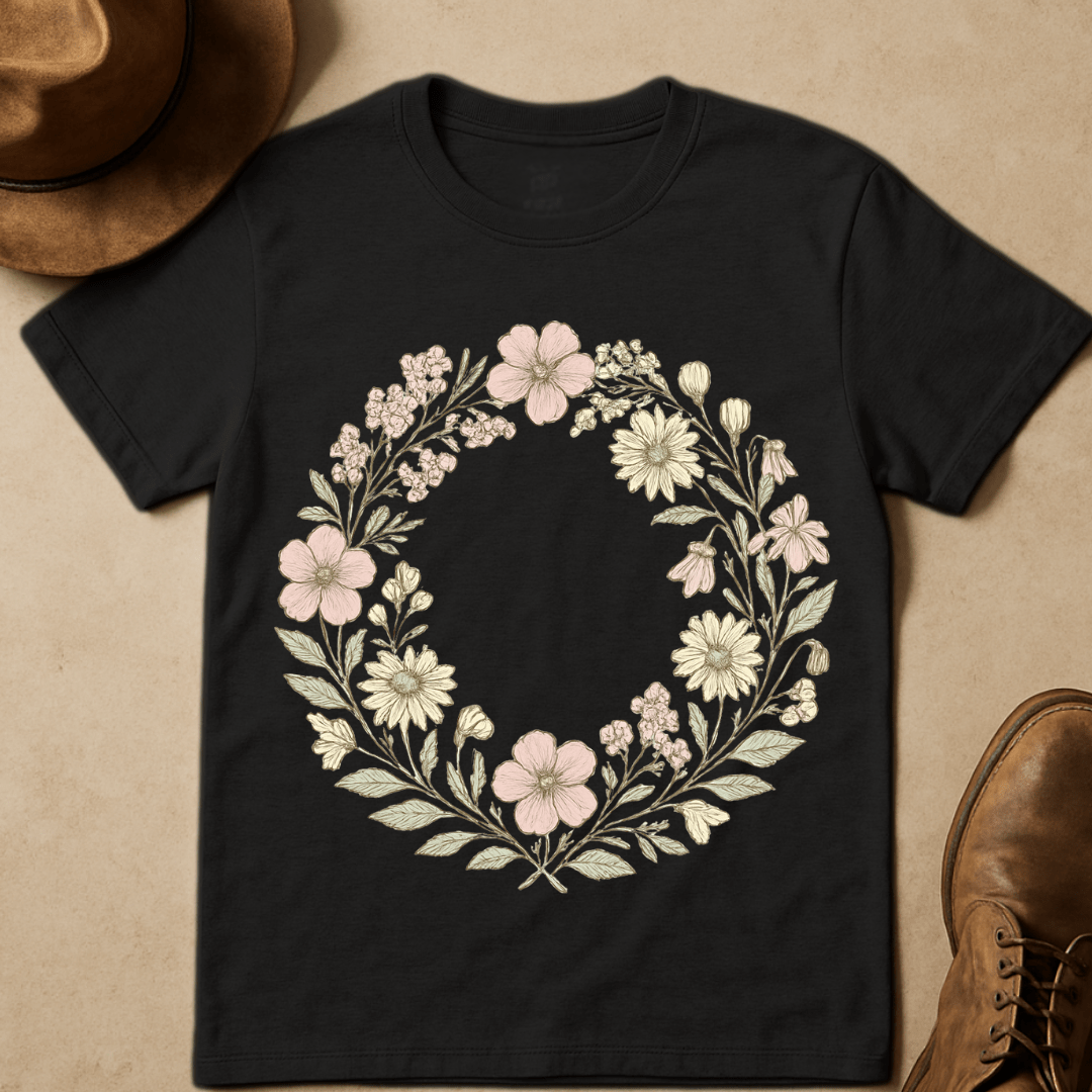 FLOWER WREATH T-SHIRT