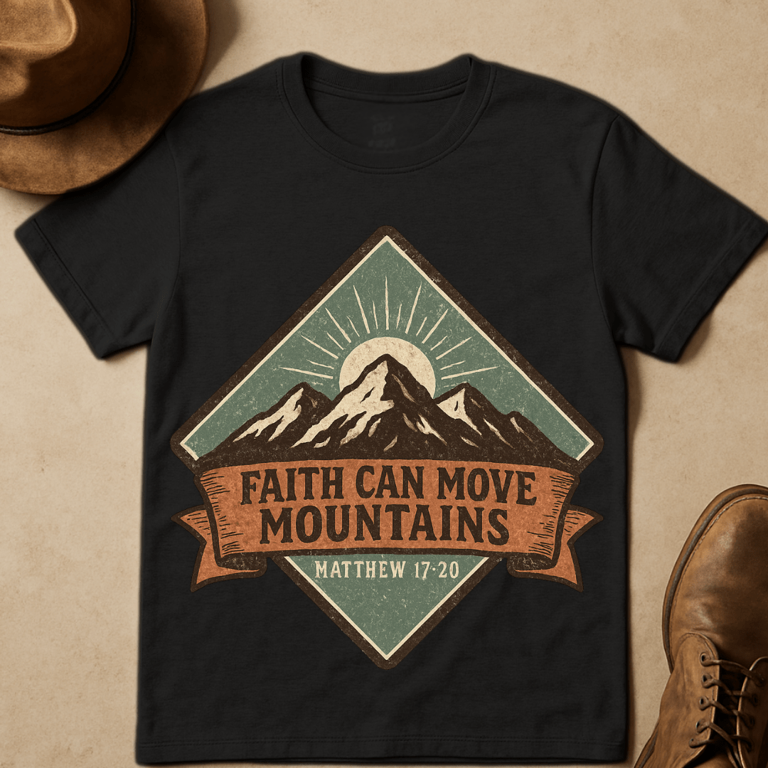 FAITH CAN MOVE MOUNTIANS T-SHIRT
