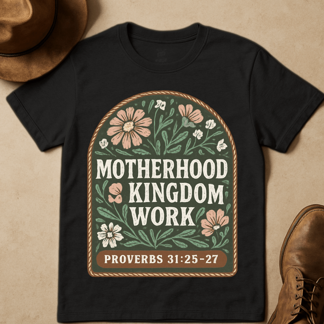 FLORAL MOTHERHOOD KINGDOM WORK T-SHIRT