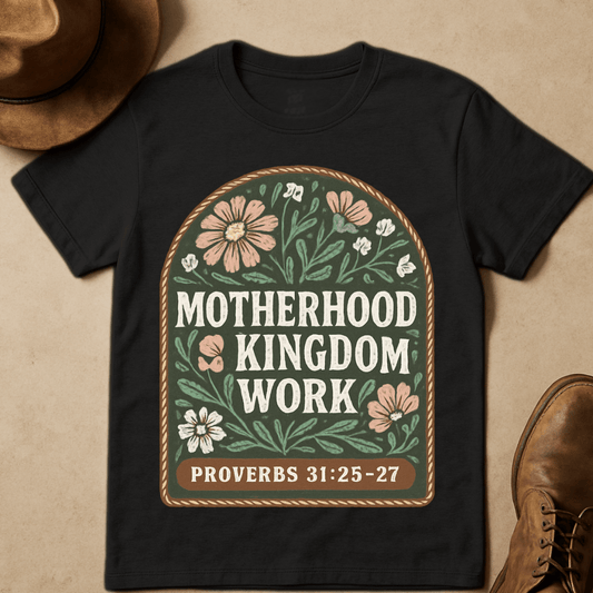 FLORAL MOTHERHOOD KINGDOM WORK T-SHIRT