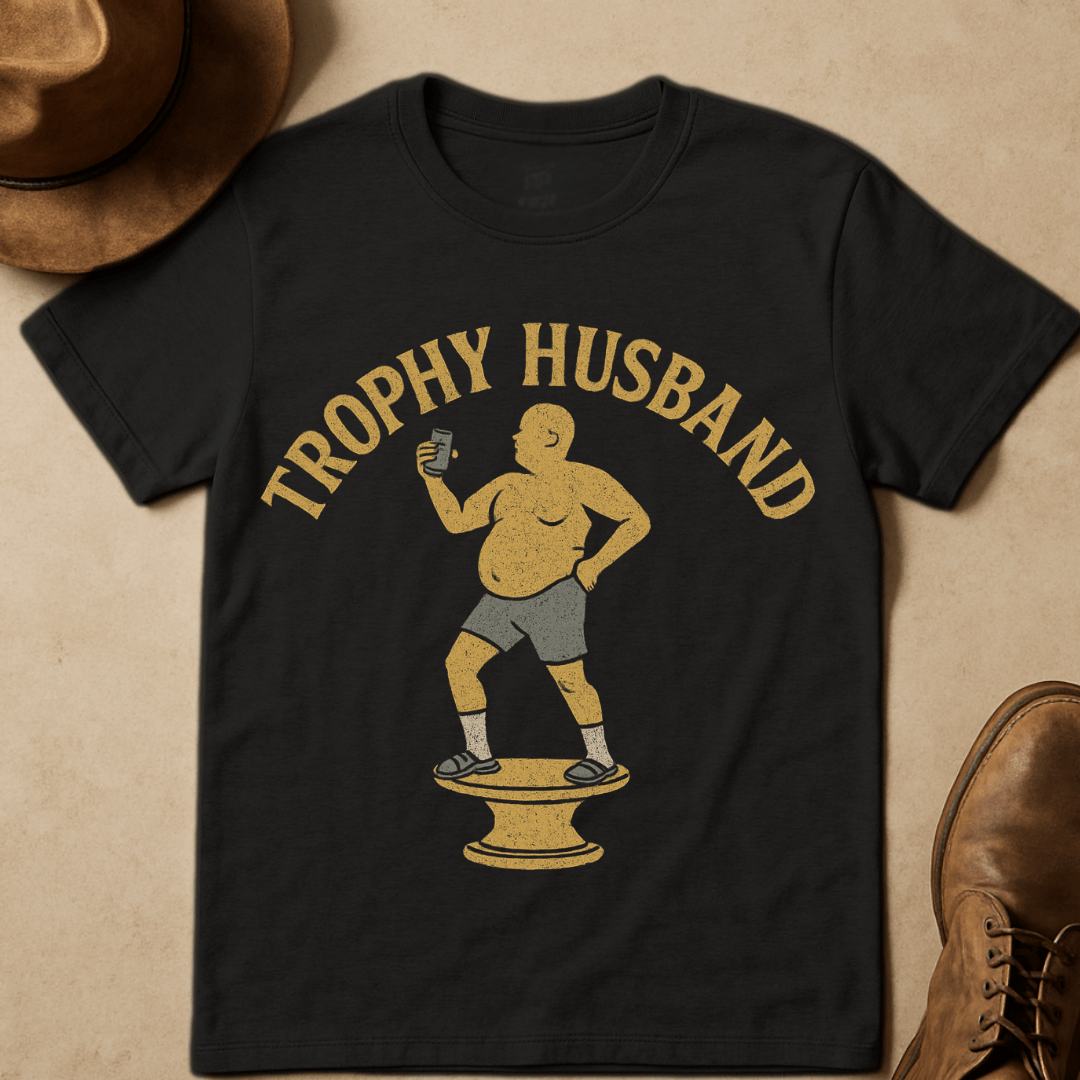 TROPHY HUSBAND DAD BOD T-SHIRT