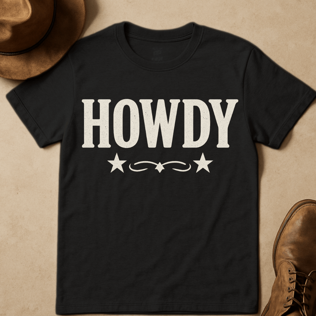 HOWDY GREY T-SHIRT