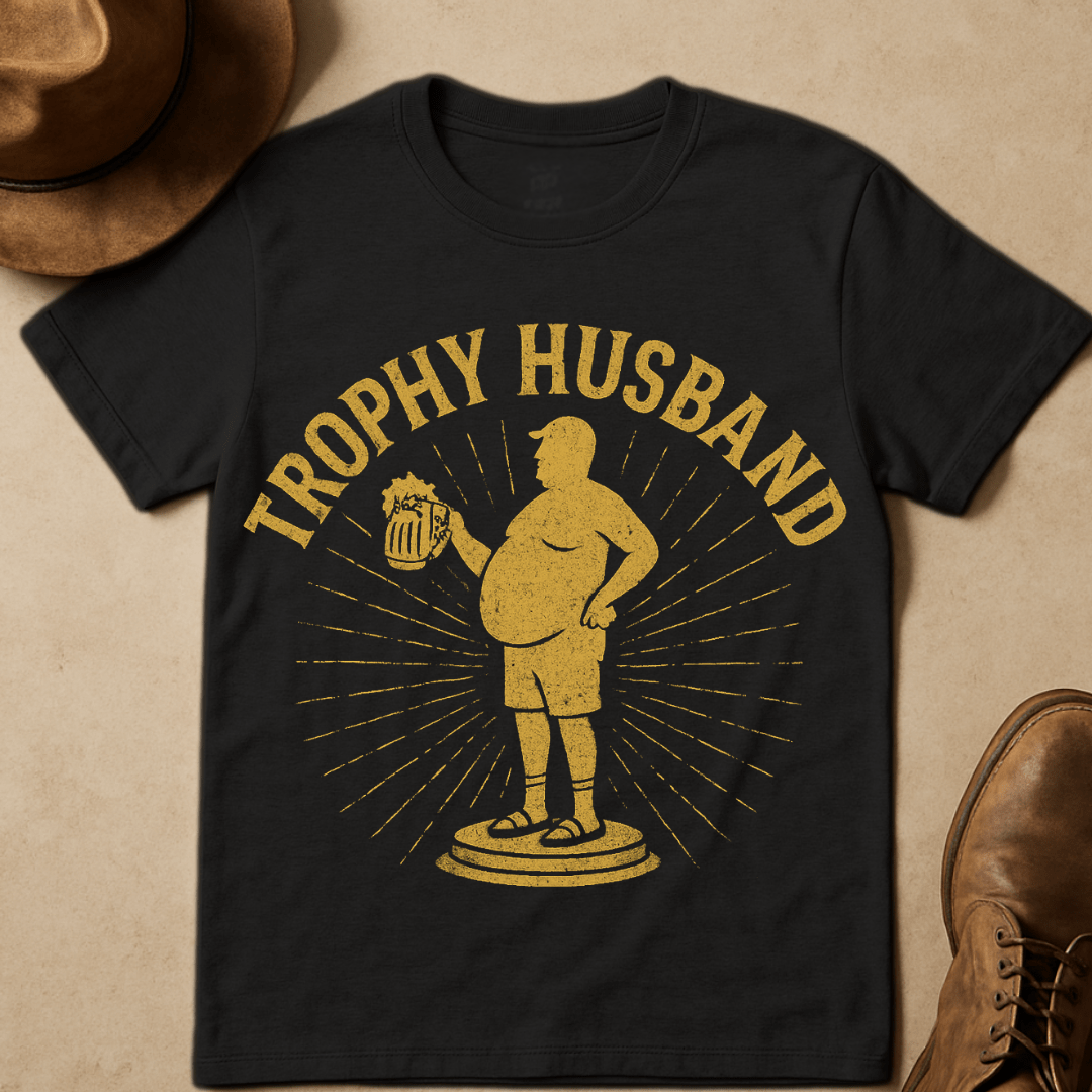 TROPHY HUSBAND SILHOUETTE T-SHIRT