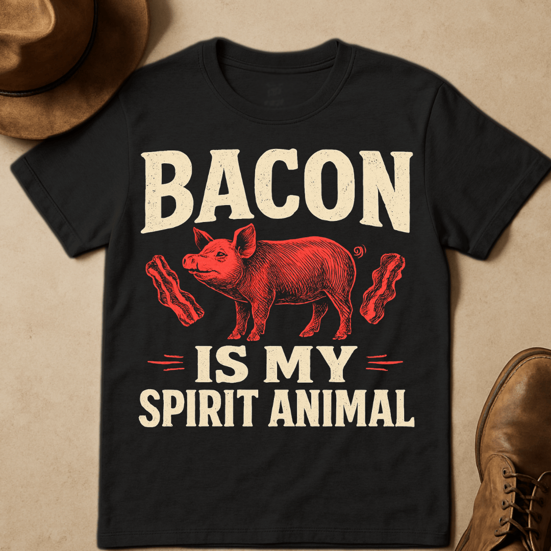 BACON IS MY SPIRIT ANIMAL T-SHIRT
