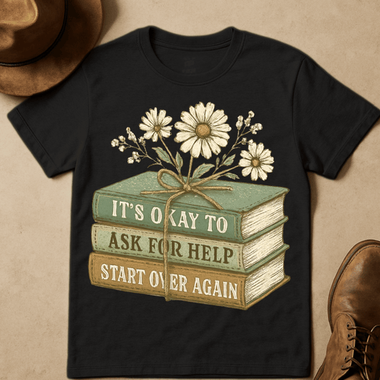 STACKED BOOKS T-SHIRT