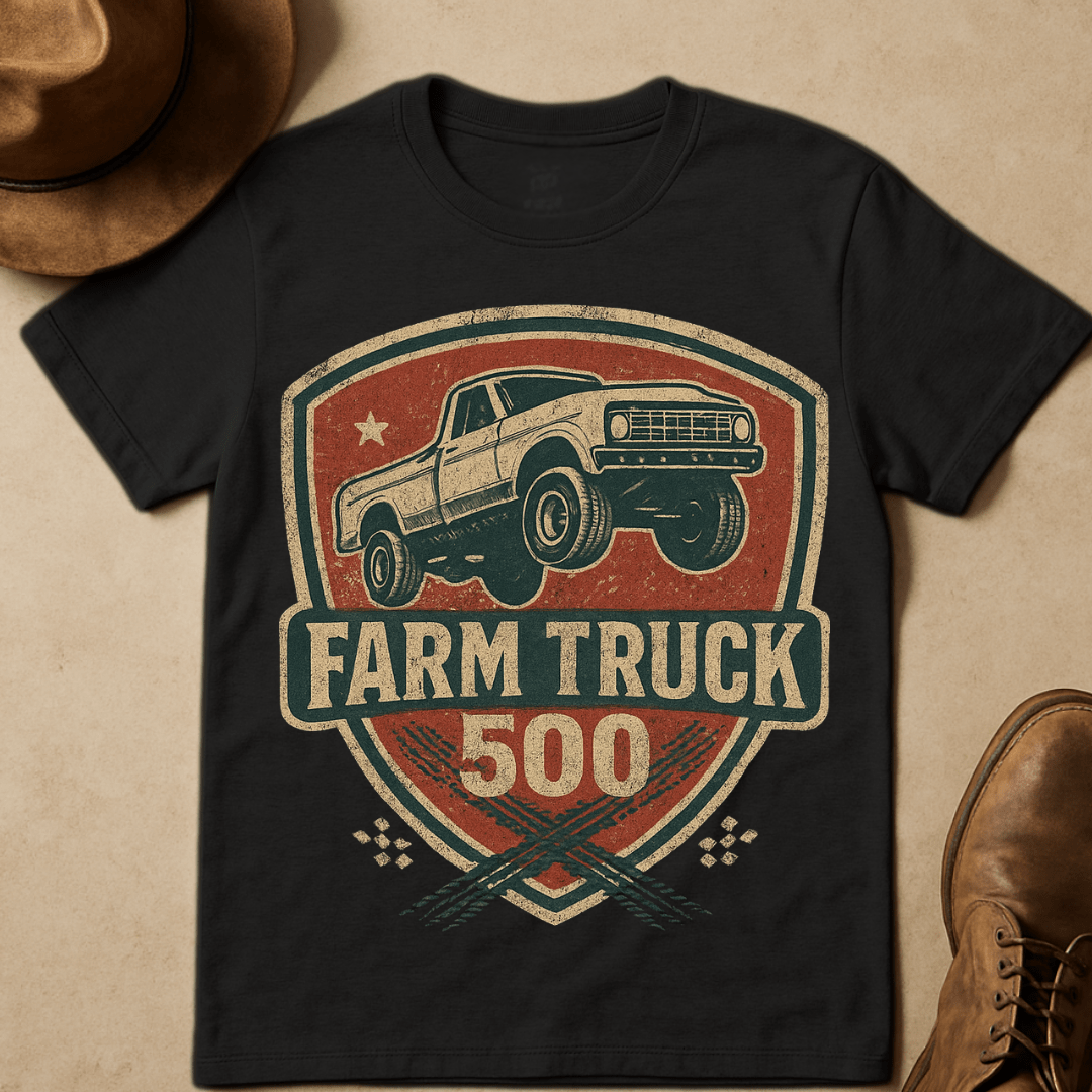 FARM TRUCK RACING 500 ENBLEM T-SHIRT