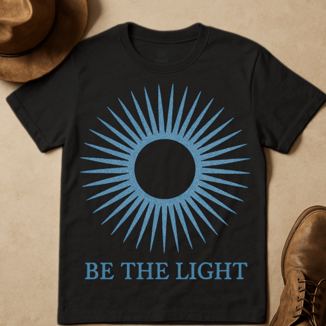 DENIM SUNBURST BE THE LIGHT T-SHIRT