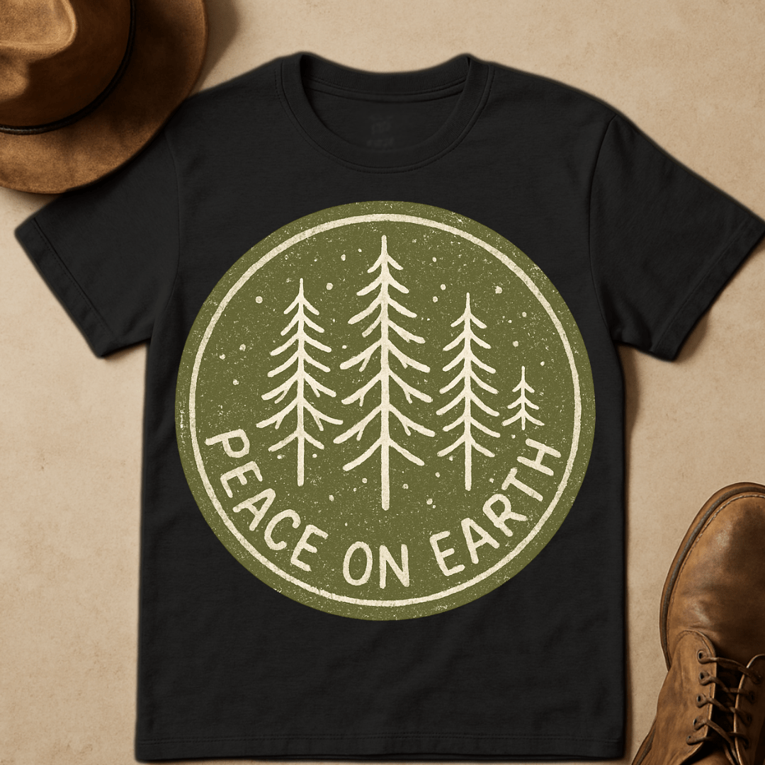PINE TREE SNOWFALL T-SHIRT