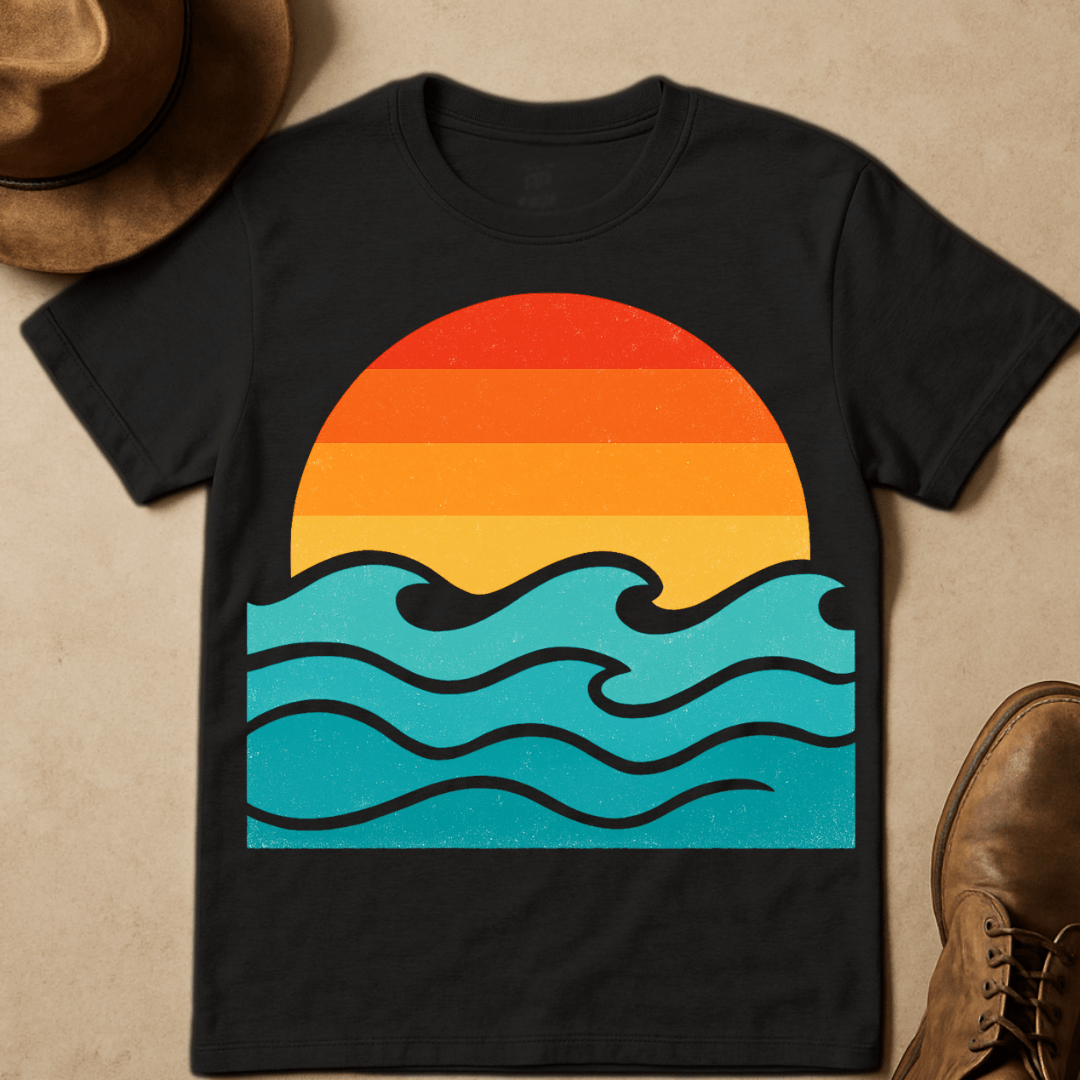 CARTOON SUNSET T-SHIRT