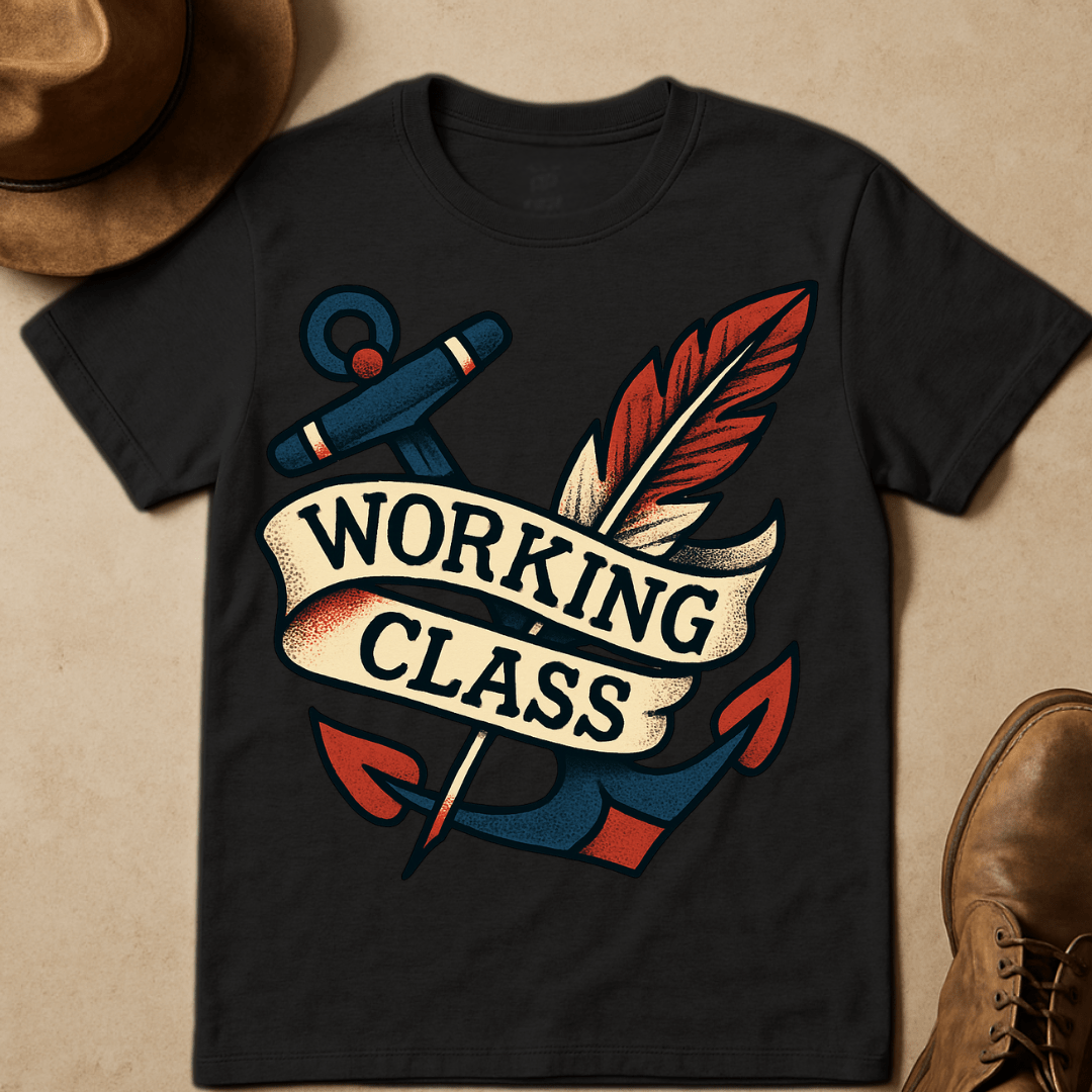 ANCHOR AND FEATHER T-SHIRT