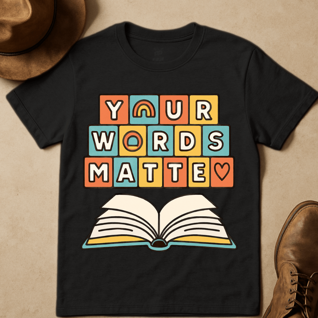 RETRO BLOCKS BIBLE MESSAGE T-SHIRT
