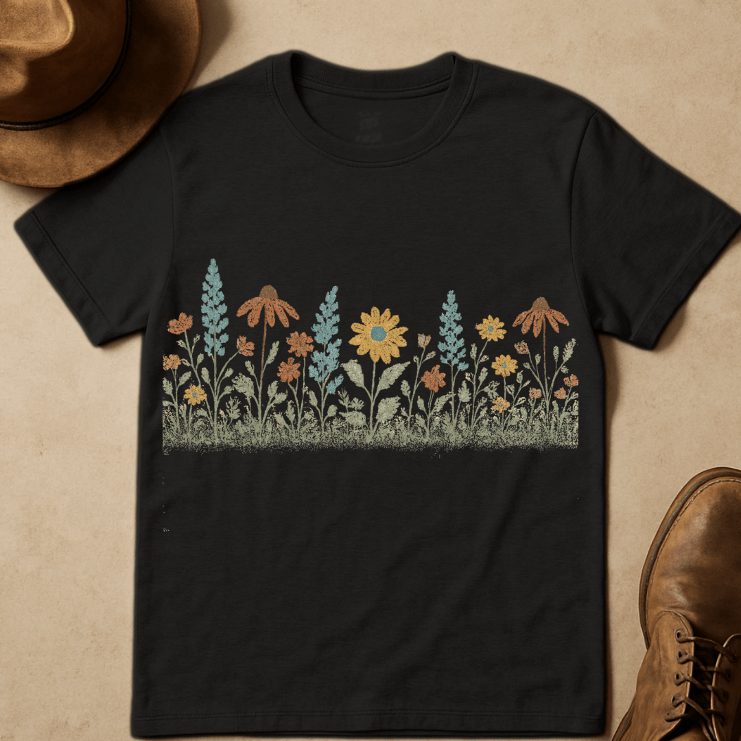 PRAIRIE BLOOMS HORIZON T-SHIRT