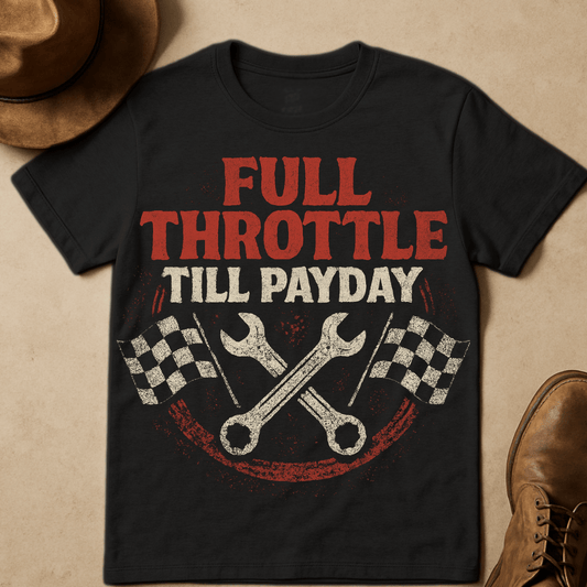 FULL THROTTLE TILL PAYDAY T-SHIRT