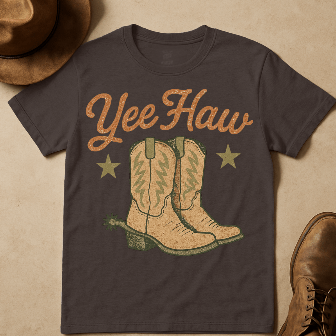 YEEHAW VINTAGE BOOTS T-SHIRT