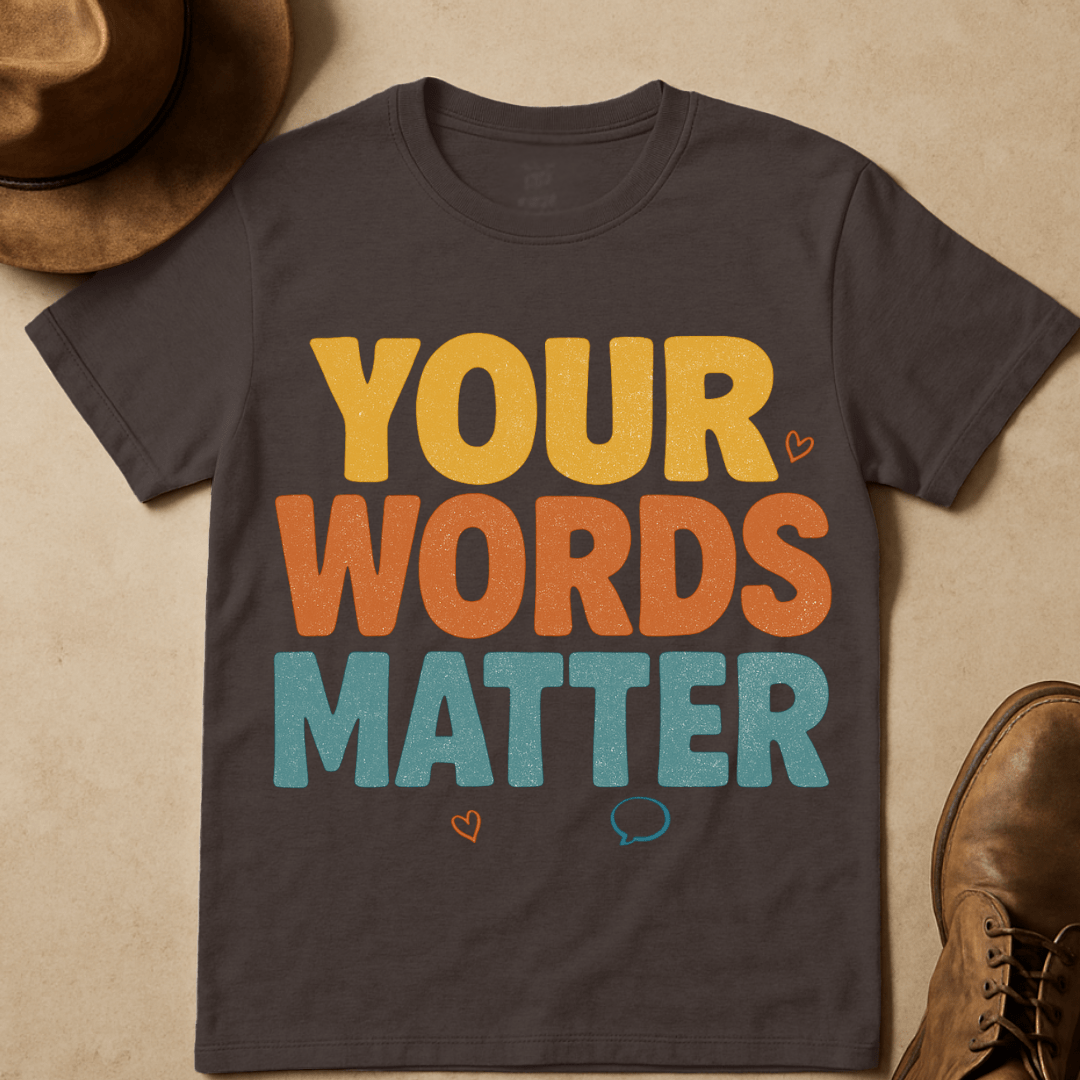 YOUR WORDS MATTER T-SHIRT
