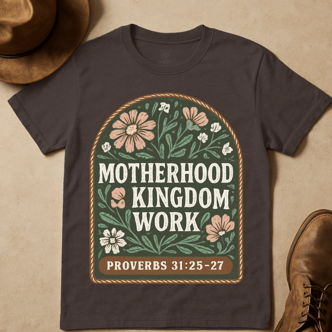 FLORAL MOTHERHOOD KINGDOM WORK T-SHIRT
