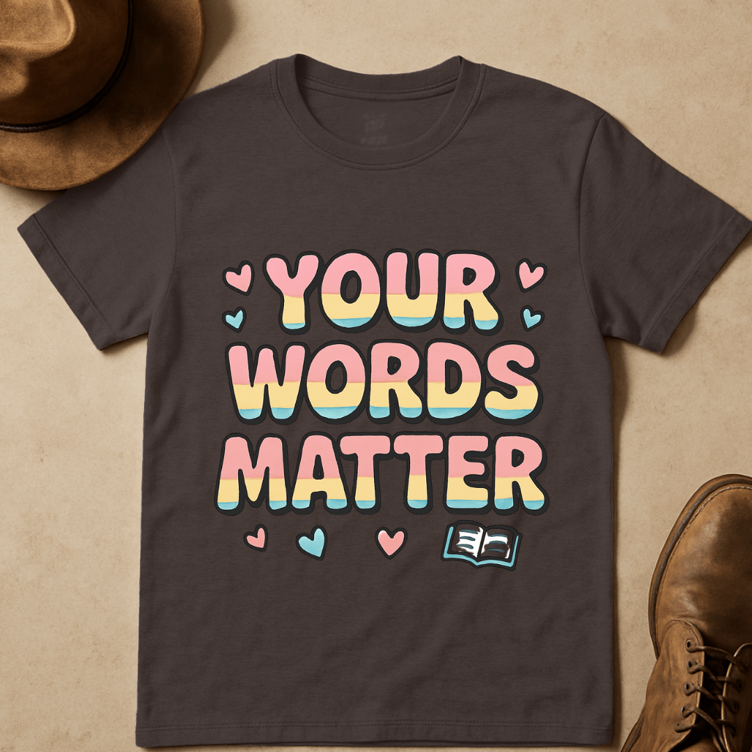 BUBBLE LETTERS AND BIBLE T-SHIRT
