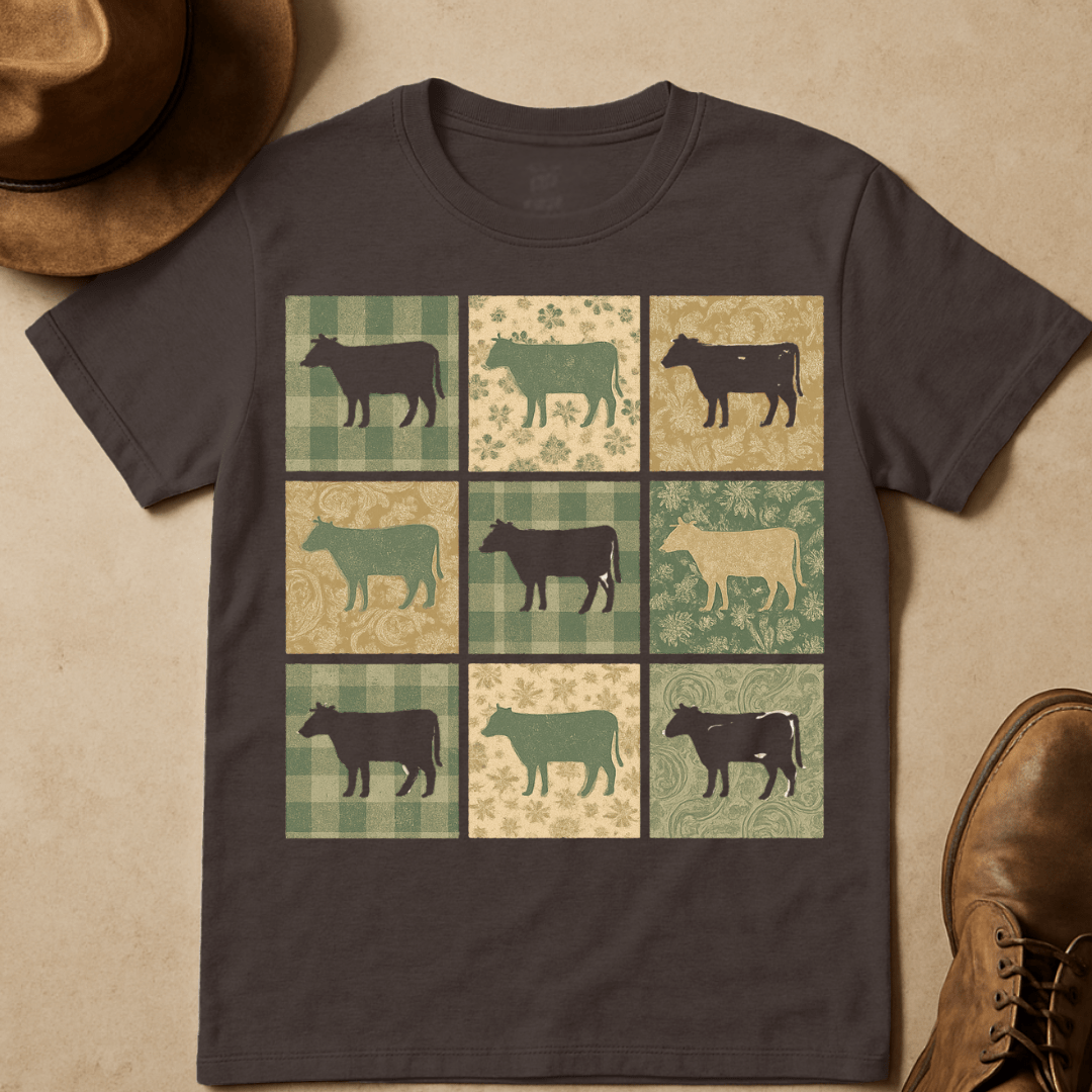 COW QUILT T-SHIRT