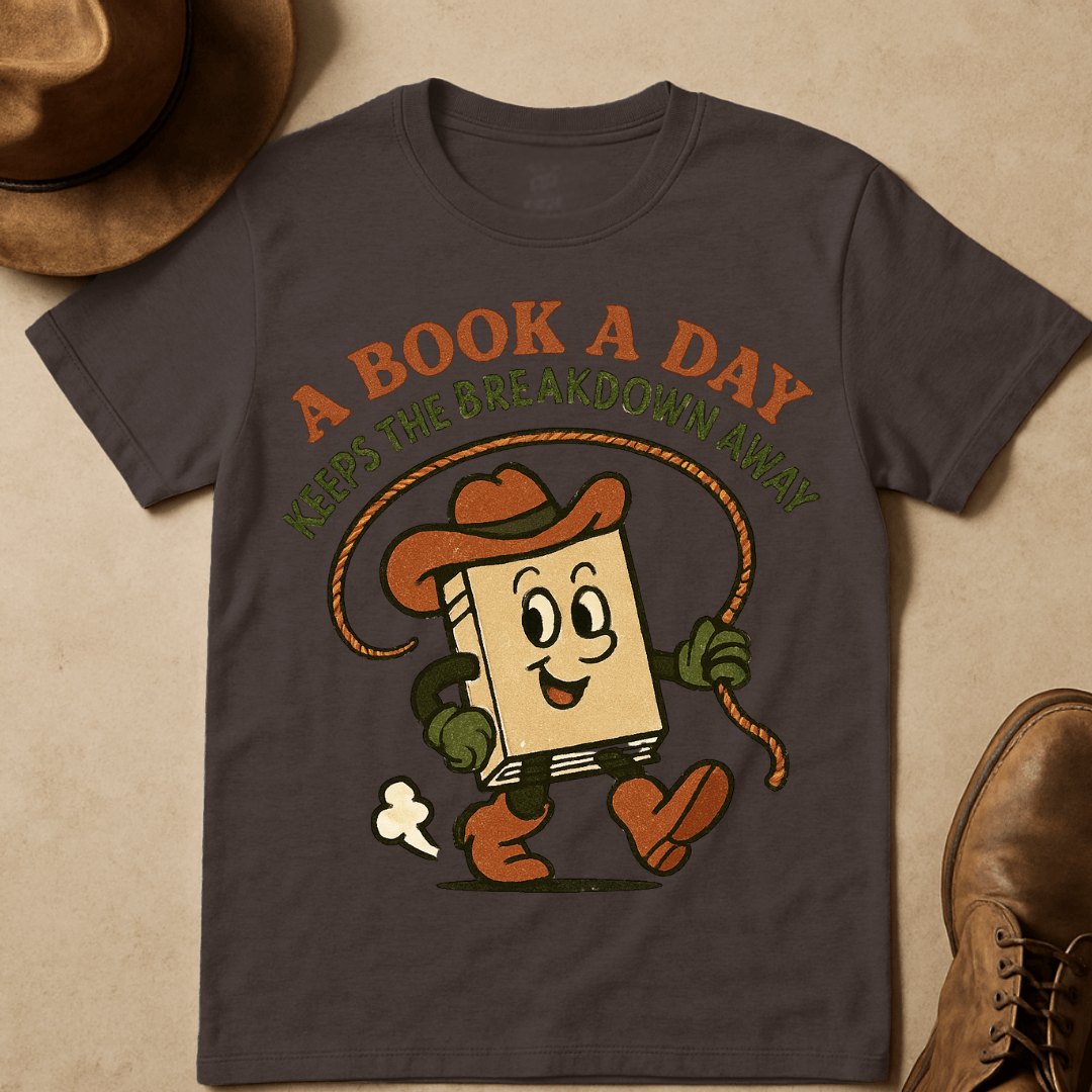 COWBOY BOOK T-SHIRT