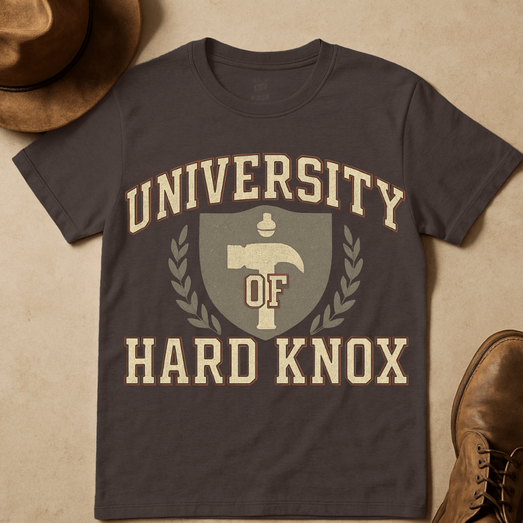 UNIVERSITY OF HARDKNOX HAMMER T-SHIRT
