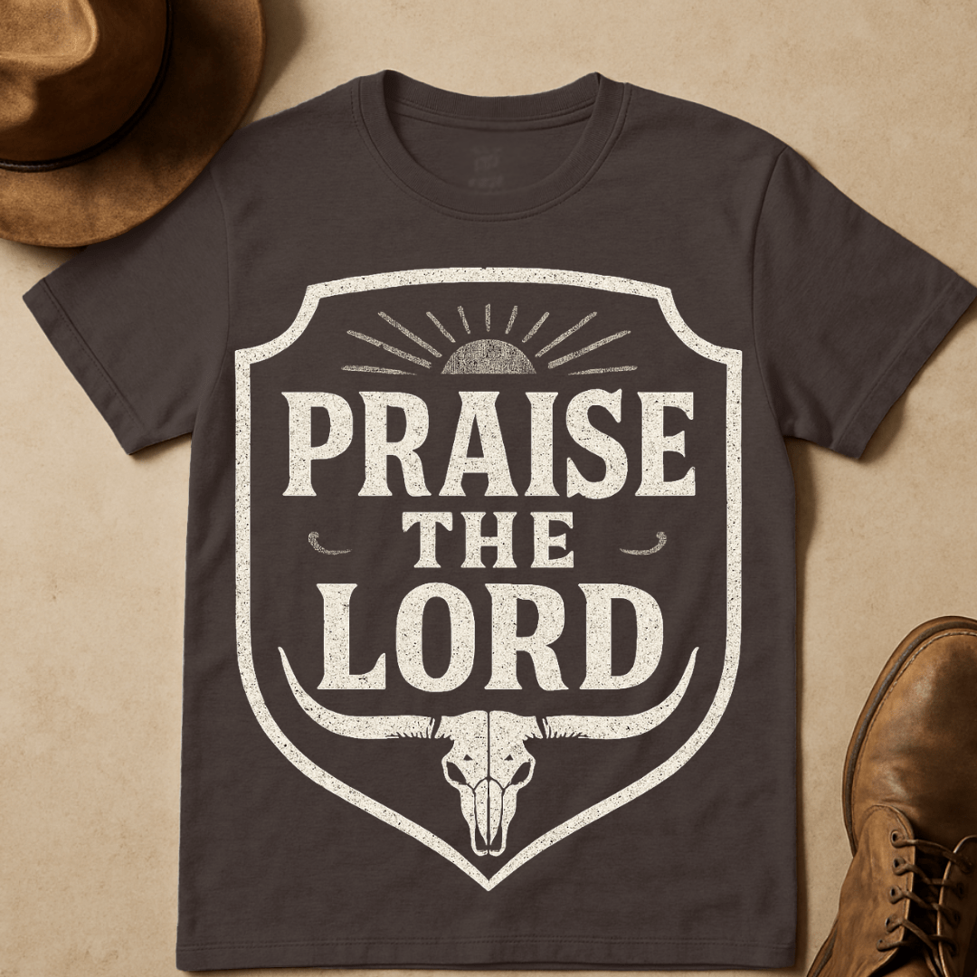 PRAISE THE LORD EMBLEM T-SHIRT