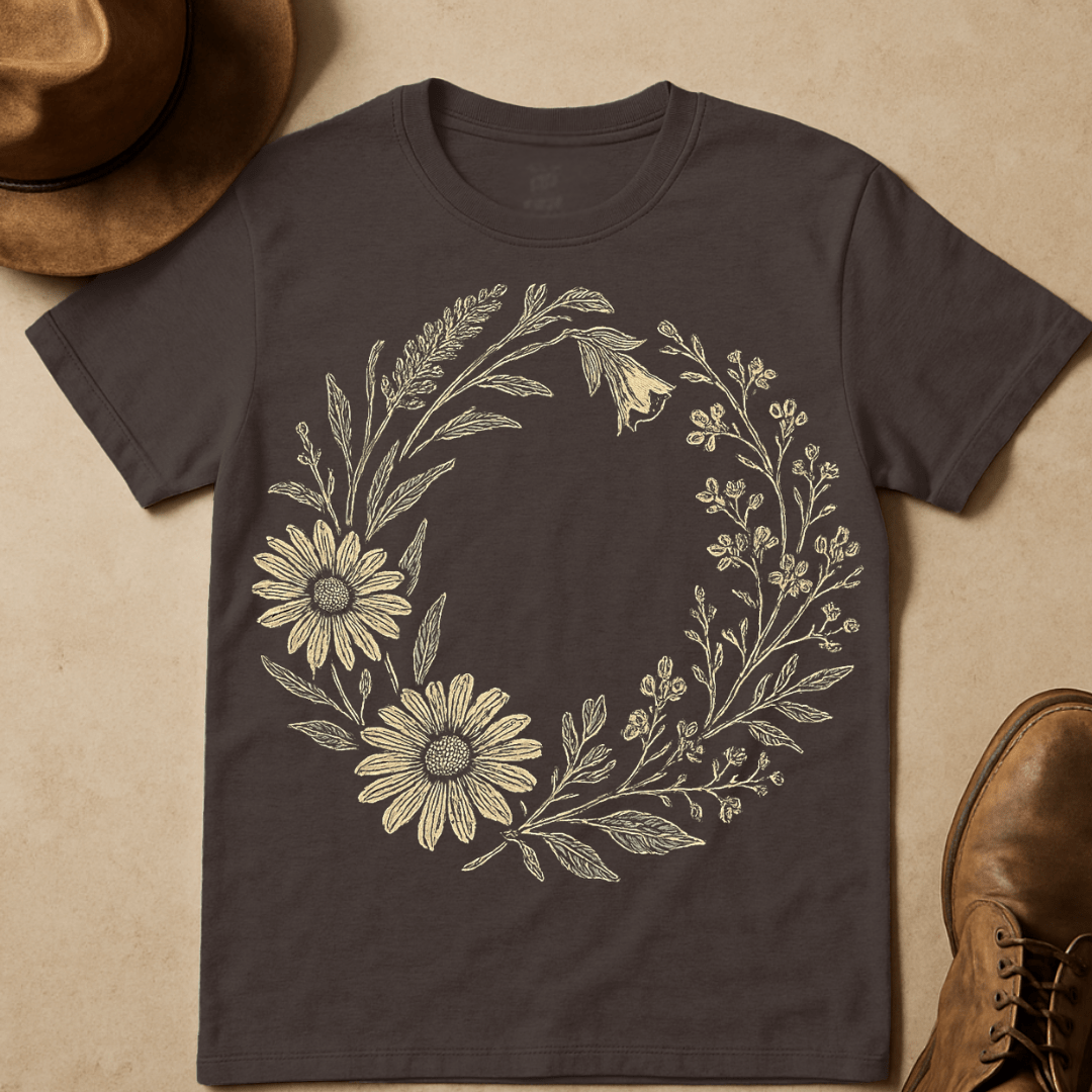 SUNFLOWER WREATH T-SHIRT