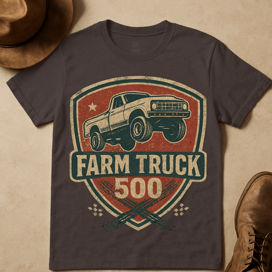 FARM TRUCK RACING 500 ENBLEM T-SHIRT
