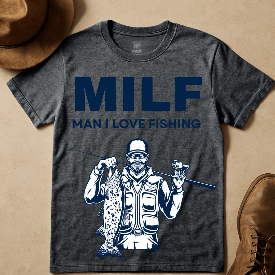 MAN I LOVE FISHING T-SHIRT