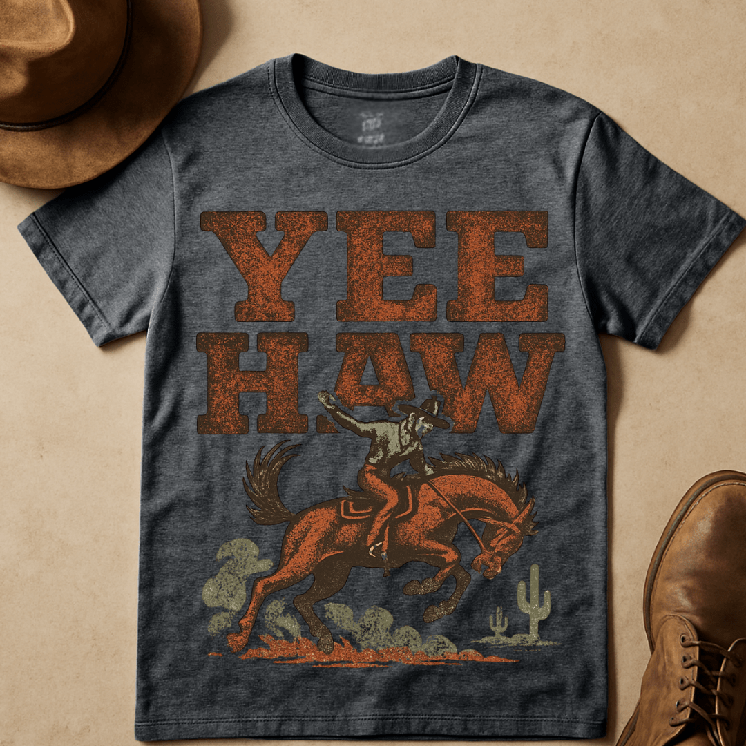 COWBOY REARING BRONC T-SHIRT