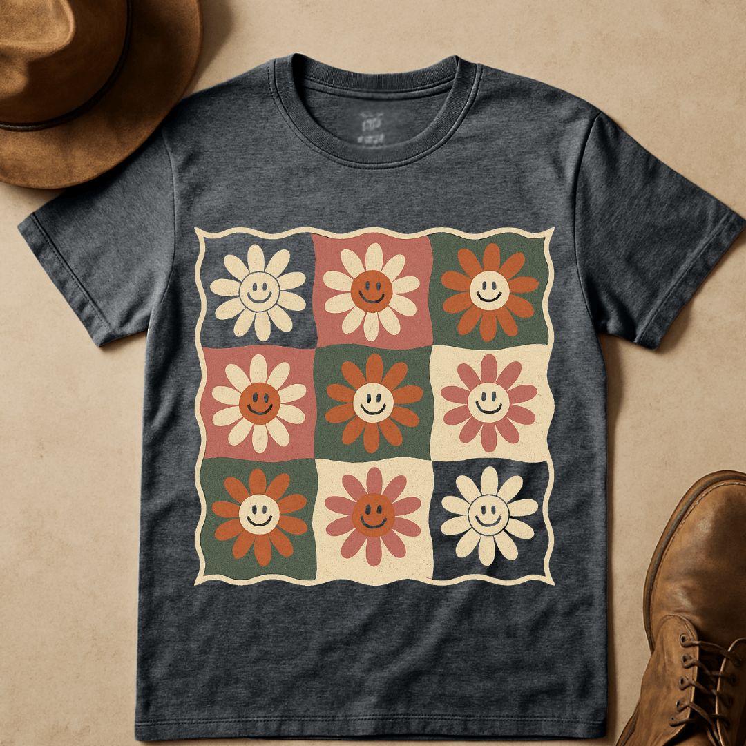 WAVY SMILEY DAISY T-SHIRT