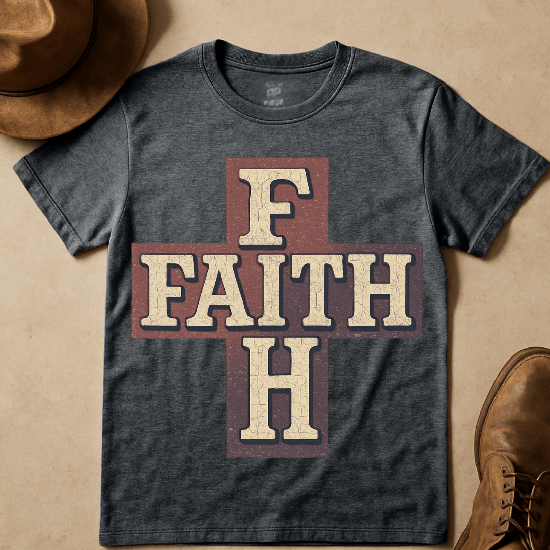 FAITH CROSS WESTERN T-SHIRT