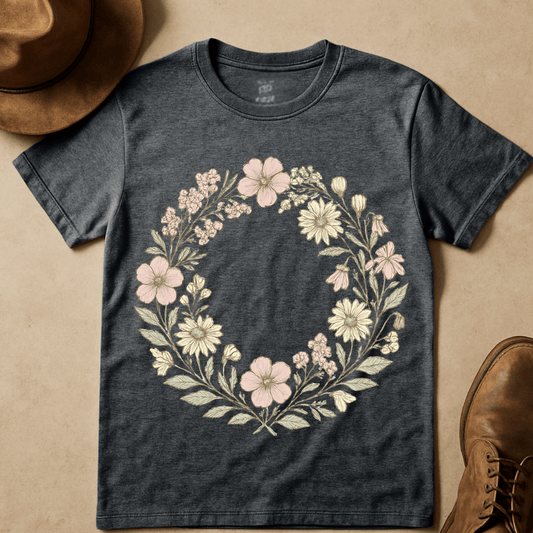 FLOWER WREATH T-SHIRT