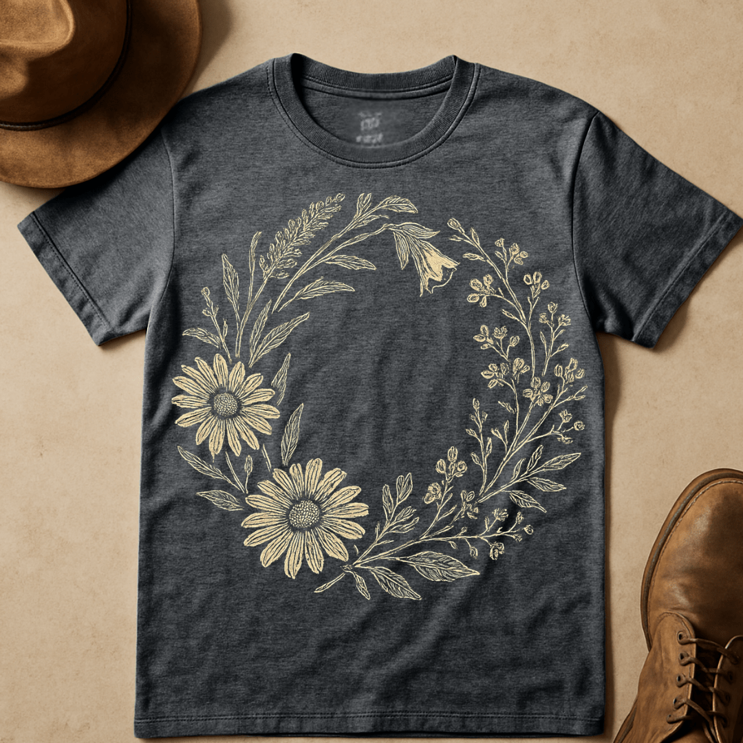 SUNFLOWER WREATH T-SHIRT
