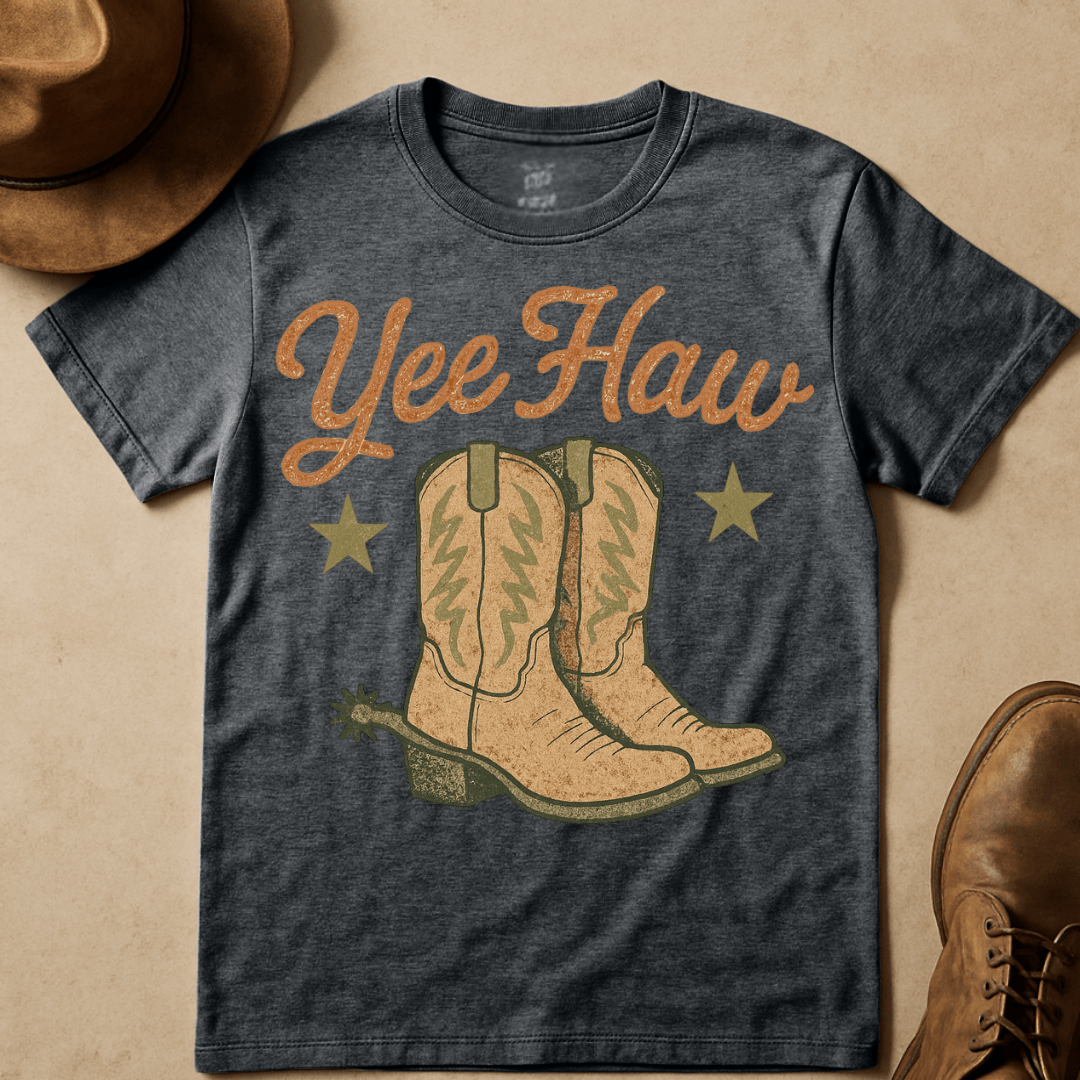 YEEHAW VINTAGE BOOTS T-SHIRT