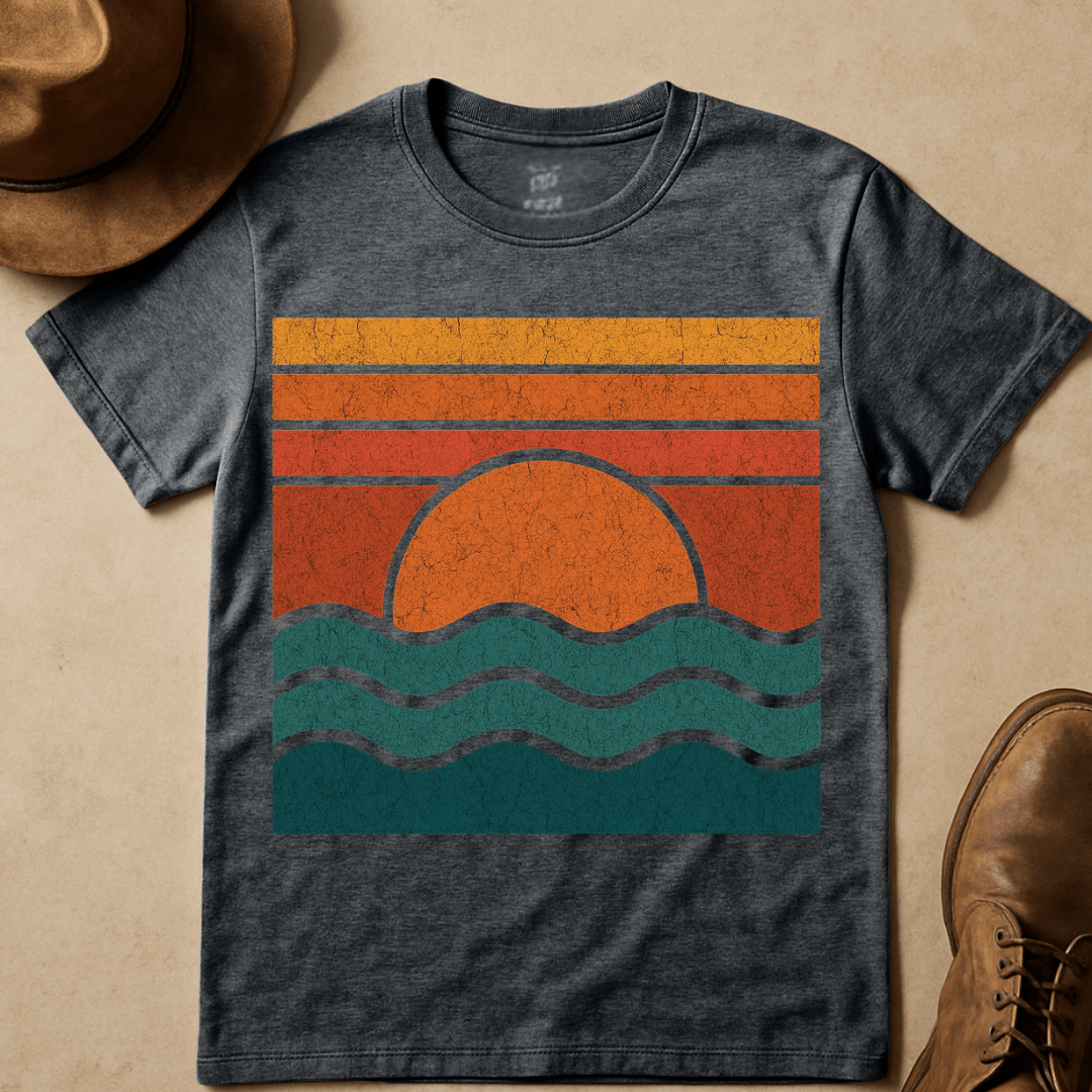 VINTAGE OCEAN WAVES T-SHIRT