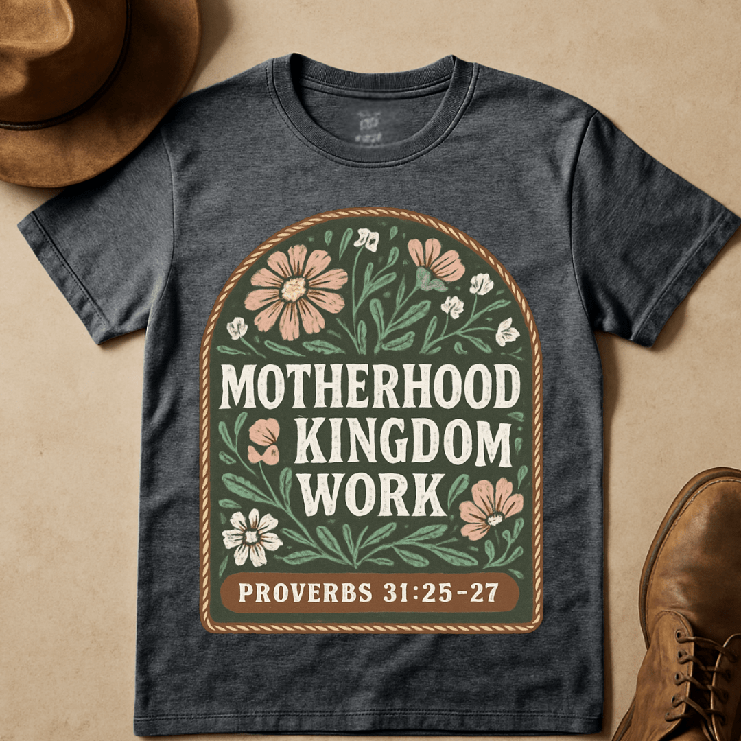 FLORAL MOTHERHOOD KINGDOM WORK T-SHIRT