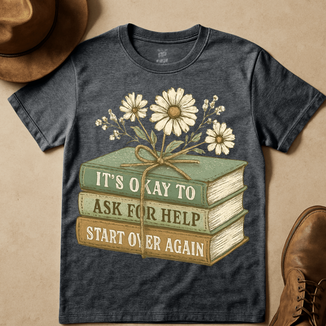 STACKED BOOKS T-SHIRT