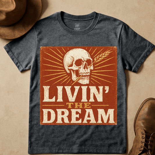 SKULL AND WHEAT T-SHIRT