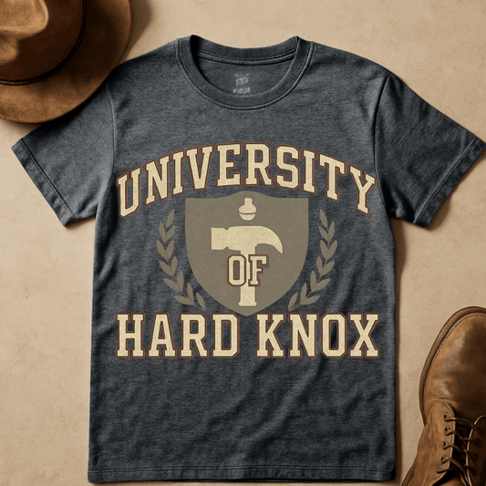 UNIVERSITY OF HARDKNOX HAMMER T-SHIRT
