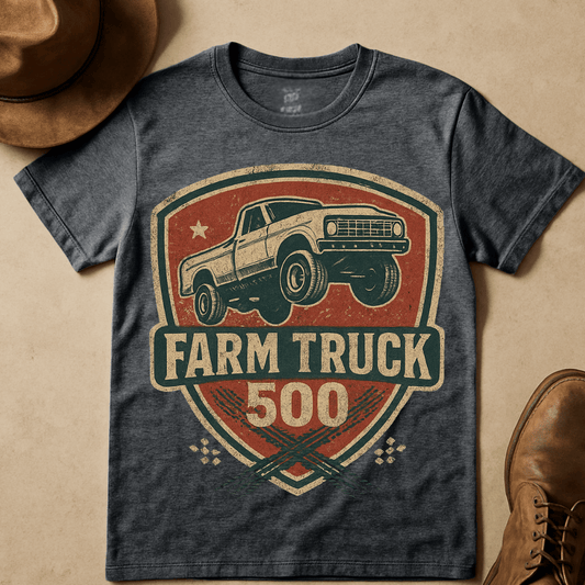 FARM TRUCK RACING 500 ENBLEM T-SHIRT
