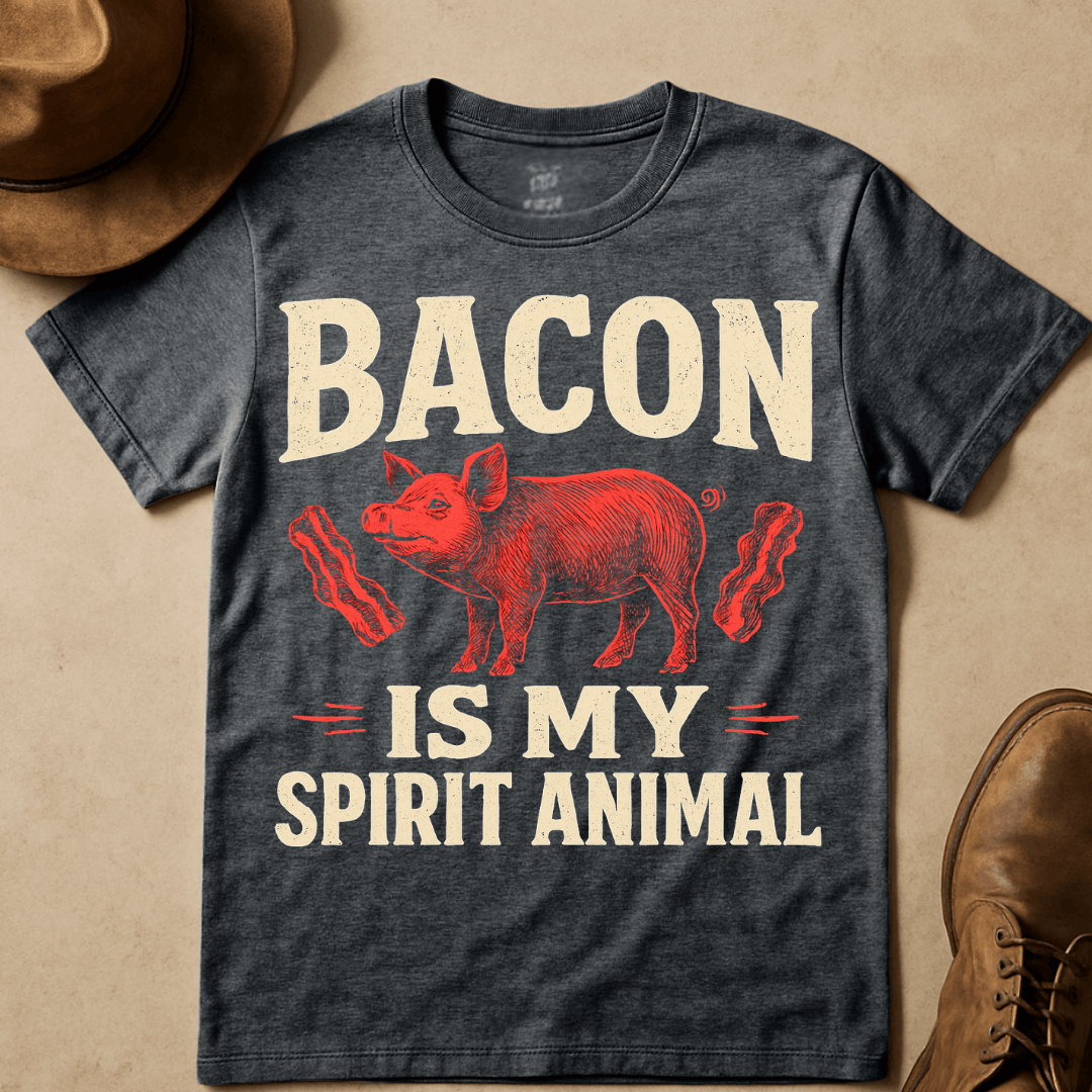 BACON IS MY SPIRIT ANIMAL T-SHIRT